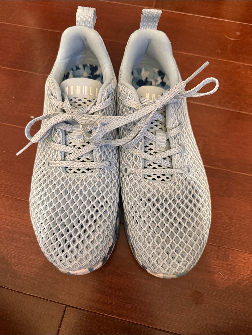 NOBULL Women's Light Gray Mesh Training Sneakers